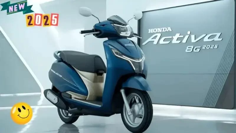 Honda Activa 8G Launches – 210cc Engine, Smart Key & 85KMPL Mileage for Effortless City Rides at Just ₹65,000!